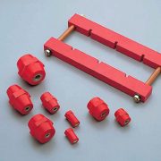 Isolateurs m6 rouge 25x22mm de polyester stützisolator selbstverlöschend 10 Pièce 