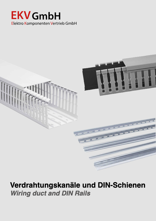 Verdrahtungskanäle und DIN-Schienen / Wiring duct and DIN Rails